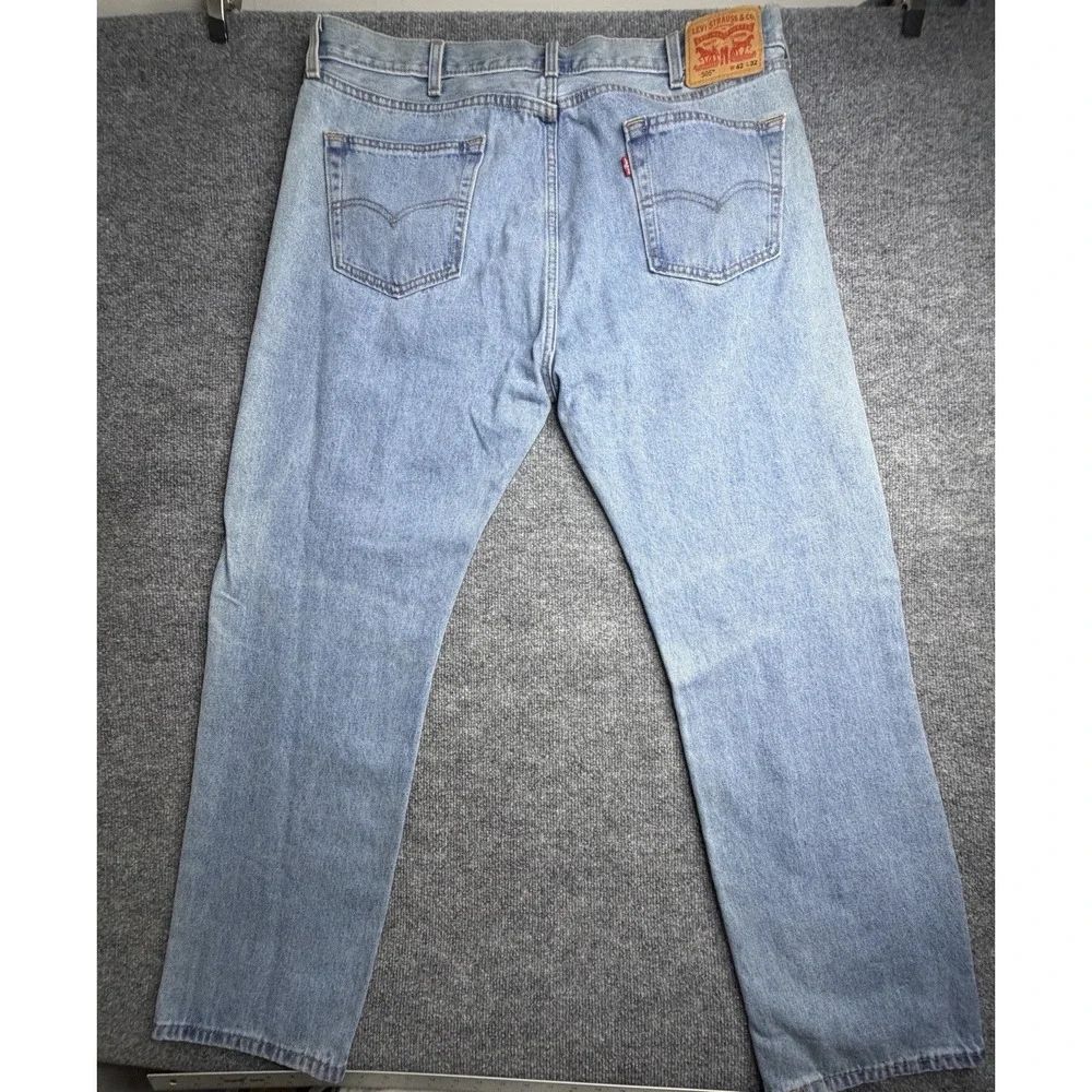Vintage Levi's 505 Mens 42x32 Jeans Regular Fit Straight Leg Mid-Rise Cowboy Y2K